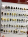 White plastic tension adjustment spring buckle, nylon double-hole pig nose buckle, round black plastic electroplated bell rope buckle details Picture